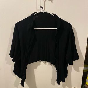 Lane Bryant 18/20 black short sleeve cardigan dressy